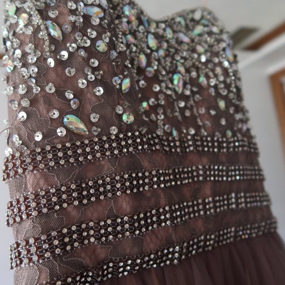 Prom Dress David's Bridal Strapless - Picture 5 of 6